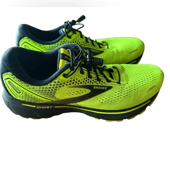 Brooks GHOST 14 Men's Vibrant Yellow Athletic Shoes GUC - Picture 1 of 5
